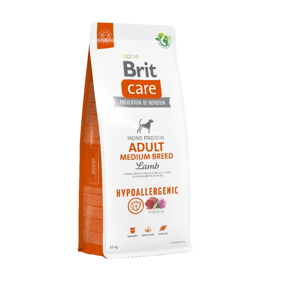 Brit Care Dog Hypoallergenic Adulto Medium Breed Lamb 12Kg