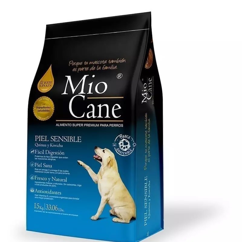Mio Cane Super Premium Piel Sensible Alimento Seco Perro 15Kg